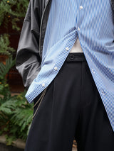superNova. Wide Utility Trousers ワイドユーティリティートラウザーズ 通販 ブラック  着用イメージ