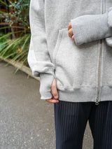 superNova.Oversized Jacquard Sweat Zip Hoodie オーバーサイズジャガードスウェットジップフーディー 通販 グレー
着用イメージ