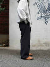 superNova. Wide Chalk Stripe Utility Trousers ワイドチョークストライプユーティリティートラウザーズ 通販 ブラック
着用イメージ