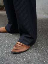 superNova. Wide Chalk Stripe Utility Trousers ワイドチョークストライプユーティリティートラウザーズ 通販 ブラック
着用イメージ