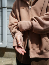 superNova.Oversized Jacquard Sweat Zip Hoodie オーバーサイズジャガードスウェットジップフーディー 通販 モカ
着用イメージ