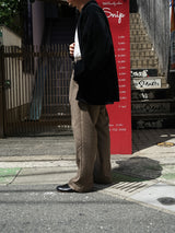 superNova. Wide Gun Club Check Utility Trousers ワイドガンクラブチェックユーティリティートラウザーズ 通販 ブラウン 着用イメージ