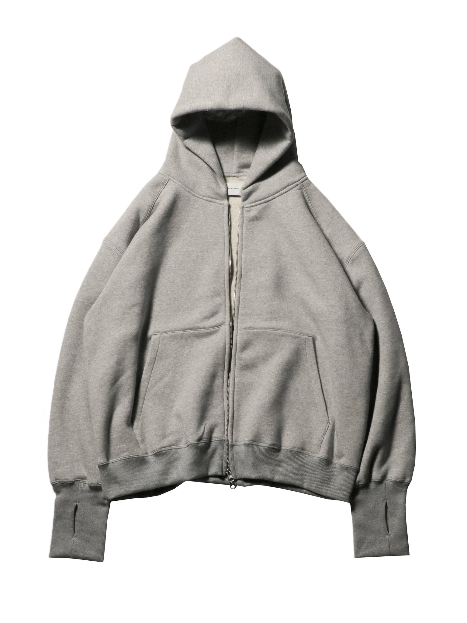 superNova."Sweat big zip hoody"